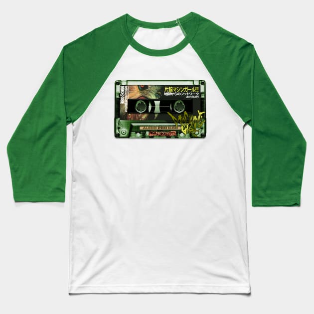 Machine Girl Cassette Baseball T-Shirt by Big Tees